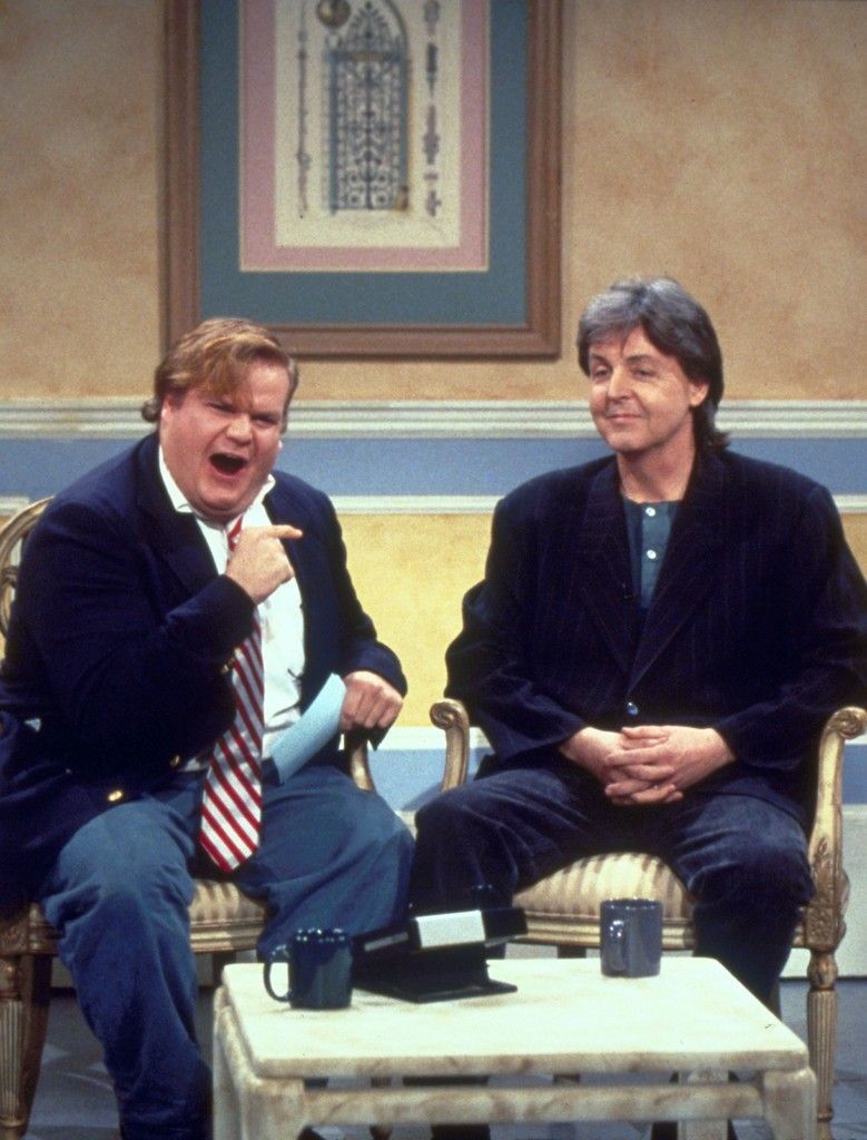 Chris Farley and Paul McCartney